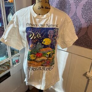 VTG Human-i-Tees tropical fish tee shirt